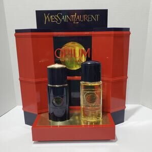 Vtg YSL Opium Pour Homme MEN Double Factice Dummy Display Plastic Holder